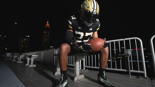 Georgia Tech will wear a special uniform for the Yellow Jackets' game against Bowling Green at Bobby Dodd Stadium on Sept. 30, 2023. Tech calls the uniforms "Ghost Uniforms." (Photo courtesy of Georgia Tech Athletics)