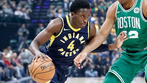 Pacers guard Victor Oladipo ranks 1oth in the NBA in scoring average. (Photo by Andy Lyons/Getty Images)