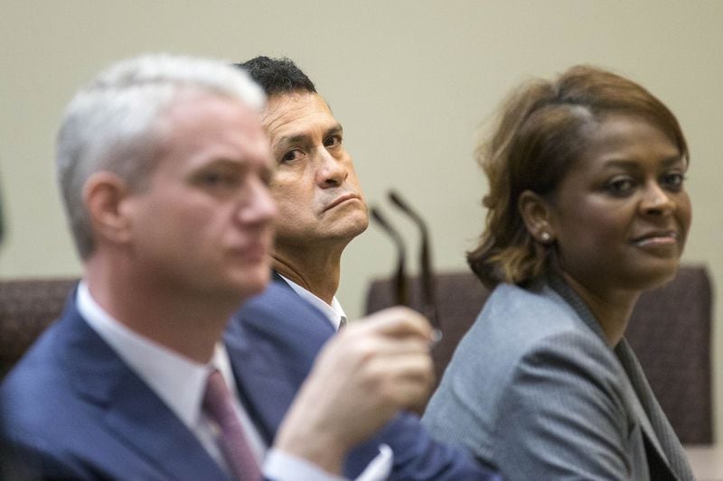 José Rios’s defense team, attorneys Peter Zeliff and Laila Kelly, successfully raised reasonable doubt about the alleged victims’ stories. They said the undocumented immigrant moms falsely accused Rios of abusing them in order to get U visas, which would allow them to stay in the U.S. as crime victims. ALYSSA POINTER/ALYSSA.POINTER@AJC.COM