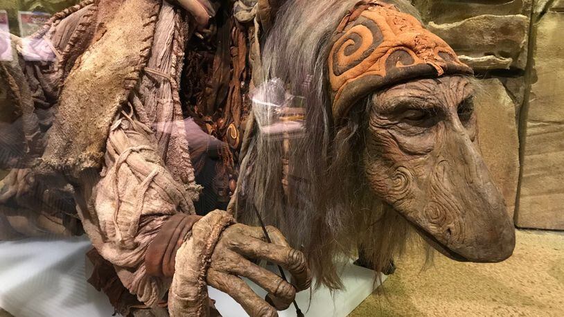 UrAc the scribe is one of the creatures from the remarkable 1982 Jim Henson movie, “The Dark Crystal,.” The figure is part of a new exhibit at the Center for Puppetry Arts. BO EMERSON/BEMERSON@AJC.COM