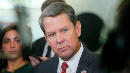 Secretary of State Brian Kemp, who is both the Republican candidate for governor and in charge of Georgia’s elections in November. BOB ANDRES /BANDRES@AJC.COM