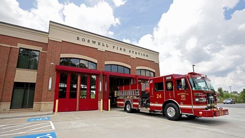 Roswell recently approved a "best-in-class" pay increase for full-time Roswell firefighters.  (Jason Getz / Jason.Getz@ajc.com)