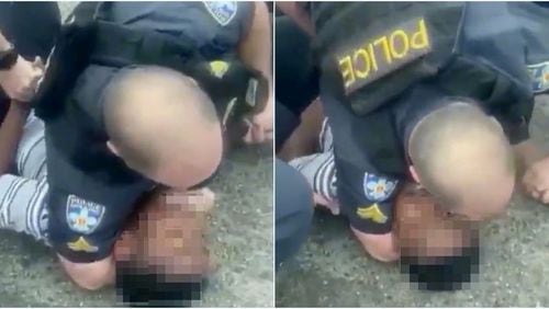 Video posted to social media on Sunday showed a Baton Rouge, Louisiana, police officer pinning a 13-year-old to the ground with a violent chokehold.