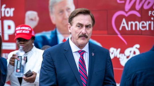 Mike Lindell is CEO of MyPIllow and has been a frequent adviser to President Donald Trump. (Matthew Rodier/Sipa USA/TNS)