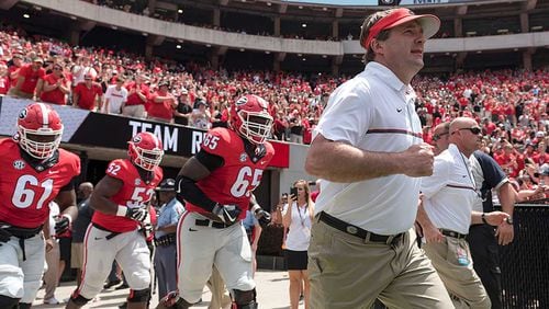 Kirby Smart and the Georgia Bulldogs have been picked by the media to win the SEC East this fall.