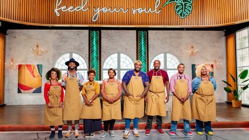 Four of the eight chef contestants on the inaugural season of "The Great Soul Food Cook-Off" reside in the greater Atlanta area. Courtesy of Jeffrey Bliss