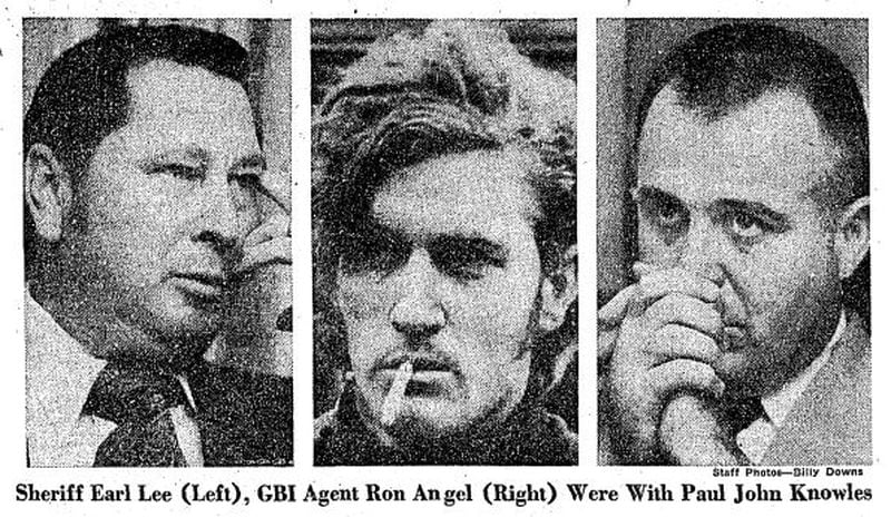 December 1974: While being driven along I-20 back to Henry County, Knowles reportedly grabbed Douglas County Sheriff Earl Lee's handgun, after which GBI Agent Ronnie Angel shot and killed Knowles. AJC PRINT ARCHIVES