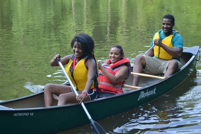 Spend the day at the Chattahoochee River floating or paddling in boats, fishing or swimming in select areas. Contributed by Chattahoochee Nature Center