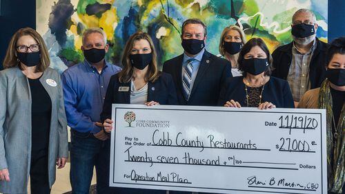 Totaling $27,000, the final round of grants for this year's Operation Meal Plan initiative has been distributed to six Cobb nonprofits by the Cobb Community Foundation and the Cobb Chamber of Commerce.