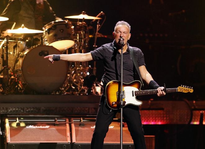 The Boss performs "Prove It All Night." Bruce Springsteen & the E Street Band rocked sold-out State Farm Arena in Atlanta on Friday, February 3, 2023. (Photo: Robb Cohen for The Atlanta Journal-Constitution)