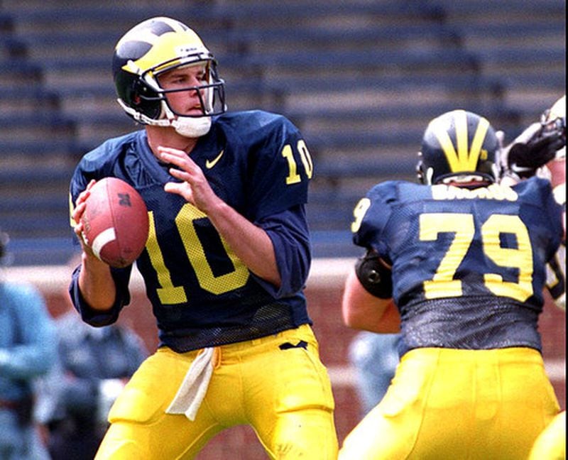 Michigan quarterback Tom Brady. File photo