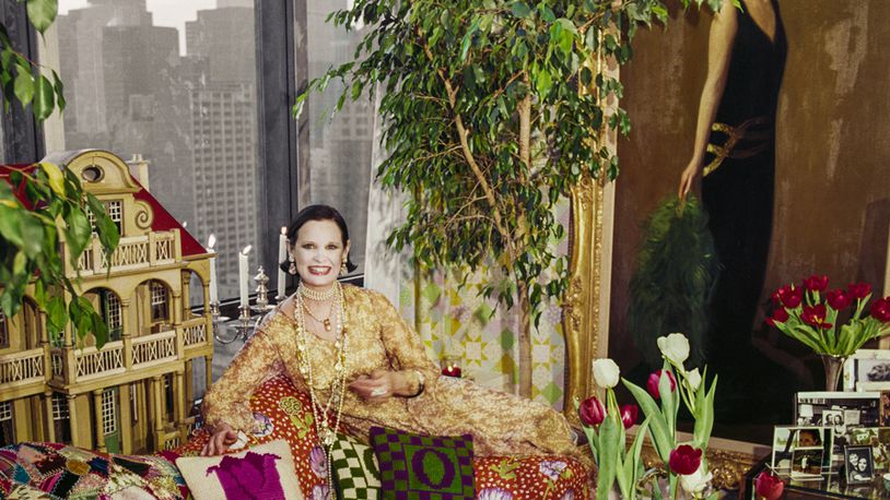 Writers, filmmakers, movie stars and fashion designers like Gloria Vanderbilt, captured in her New York City apartment in 1975, were frequent subjects of the iconic photographer Horst P. Horst.
(Courtesy of SCAD FASH Museum of Fashion and Film)