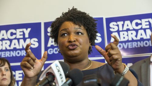 Democrat Stacey Abrams. Alyssa Pointer/AJC