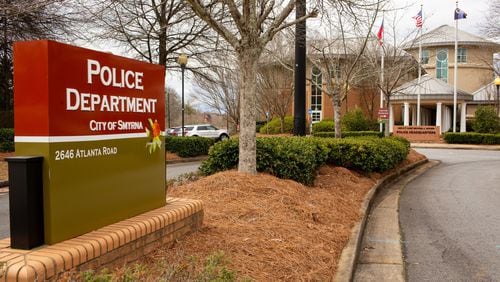 Two Smyrna officers were briefly hospitalized after handling a document brought into police headquarters. (Photo/Rebecca Wright for the AJC)