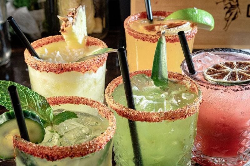 Rreal Tacos has an expansive menu of specialty margaritas. Courtesy of Rreal Tacos