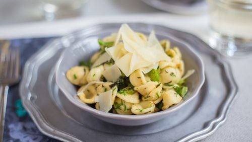 Orecchiette with Broccolini, Garlic & Crushed Red Pepper, with ingredients supplied by PeachDish, takes about 30 minutes to prepare.