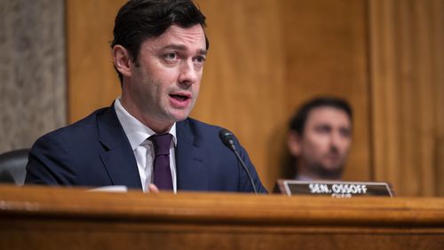 U.S. Sen. Jon Ossoff, D-Ga., renewed warnings Tuesday that a worsening humanitarian crisis in Gaza would threaten regional stability in the Middle East. (Nathan Posner for the Atlanta Journal Constitution)