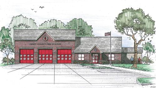 Rendering of Henry County's new Fire Station No. 8 in Stockbridge.