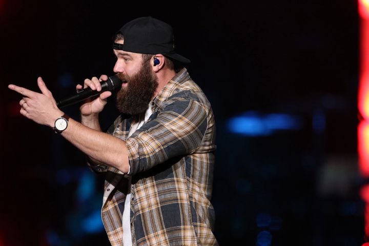 Country star Kane Brown brought his Blessed & Free tour to a nearly sold-out State Farm Arena in Atlanta on Sunday, Oct. 24, 2021. Jordan Davis and Restless Road opened the show. / 
Robb Cohen for the Atlanta Journal-Constitution
