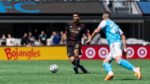 Atlanta United's Miles Robinson was named captain because the team’s other two captains, Brad Guzan and Josef Martinez, are out with injuries. Robinson was the team’s first draft pick in 2017. (Photo by Dakota Williams/Atlanta United)
