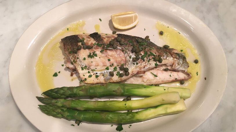 Grilled branzino is one of the seafood delicacies on the menu at Cibo e Beve’s Christmas Eve Feast of the Seven Fishes. CONTRIBUTED BY CIBO E BEVE