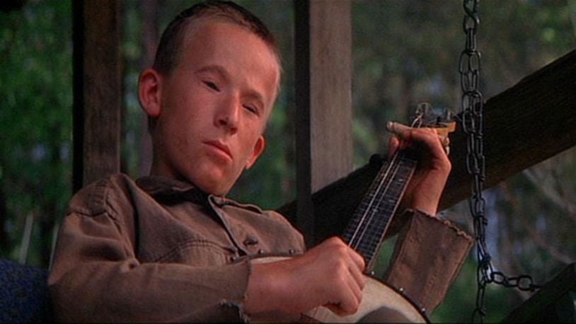 kid from deliverance with a banjo