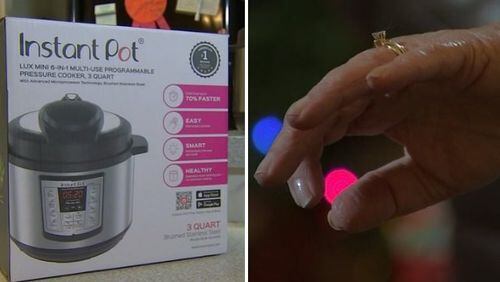 A woman found a wedding ring in an Instant Pot she received as a Christmas gift. (Photo: KIRO7.com)