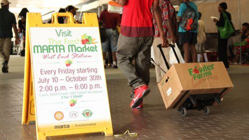 MARTA continues its fresh produce markets through the end of the year.