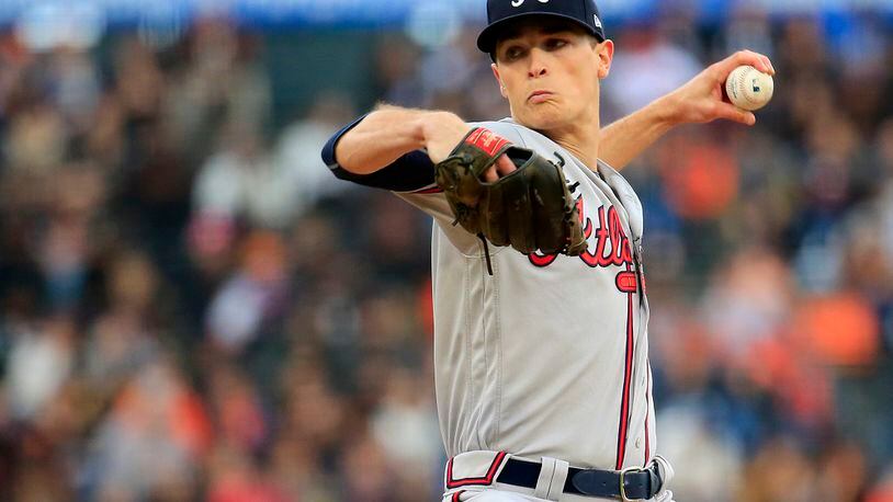 Max Fried pitches against the San Francisco Giants at Oracle Park on May 22, 2019 in San Francisco, California. (Photo by Daniel Shirey/Getty Images)