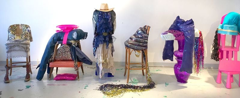 Works by Jaime Bull are featured in “Rhinestone Cowgirls,” which runs in the Whitespace-adjacent Whitespec gallery, alongside the group show “Against the Tide” featuring V. Elizabeth Turk, Suellen Parker and Sandra Lee Phipps. Contributed by Whitespace Gallery