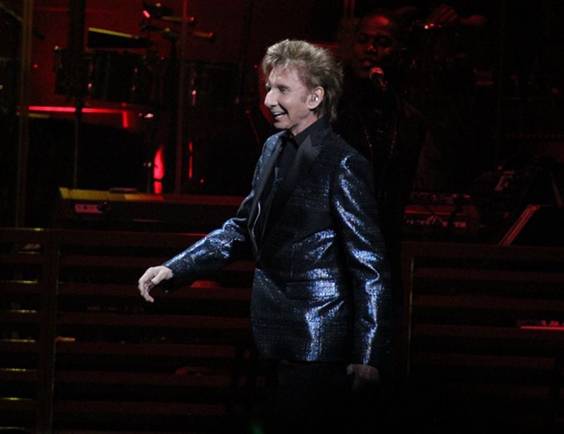  Barry Manilow engaged with fans during his two-hour performance. Photo: Melissa Ruggieri/AJC