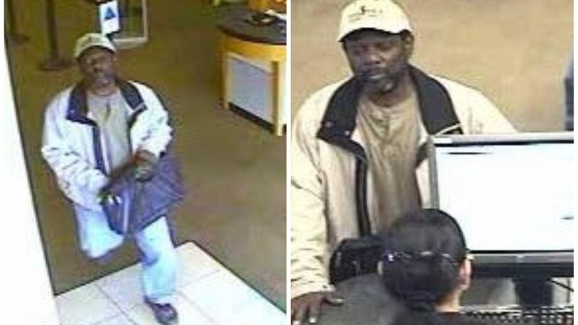 Images of the bank robbery suspect