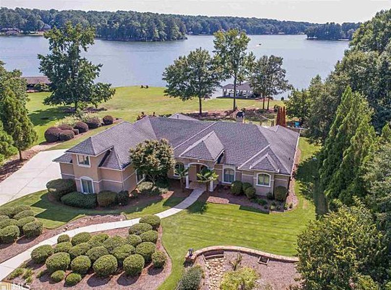 This $975,000 property in Clayton County, Georgia comes with a two-slip boat dock, 1.7 acres and a waterfront view of Lake Spivey.