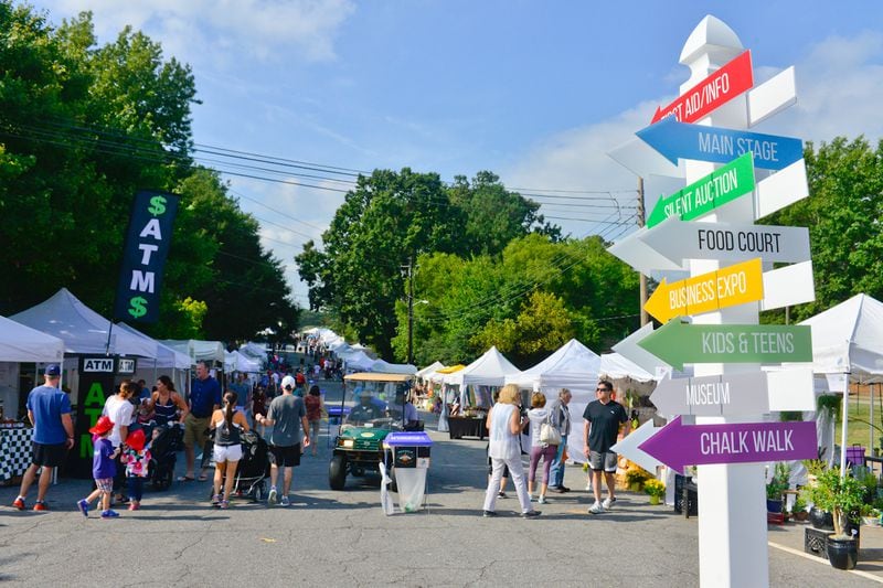 The Sandy Springs Festival brings more than 20,000 people together for live entertainment, 10K and 5K races and a pet parade. This year’s festival will be held Sept. 23-24. CONTRIBUTED