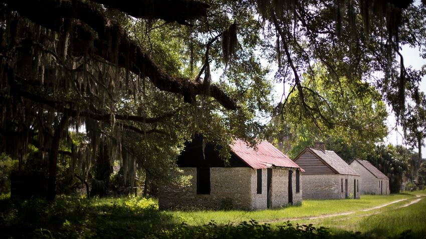 Former slave cabins still stand on Ossabaw Island