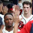 Ozzie Albies and Max Fried are two of the three current Braves that played on the 2017 team - the last one that did not win the NL East. (AJC file photo)