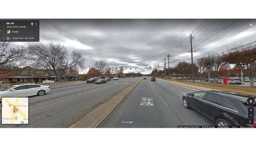 A seven-month project to resurface Medlock Bridge Road (Ga. 141) in Johns Creek is tentatively scheduled to start in mid-July. GOOGLE MAPS