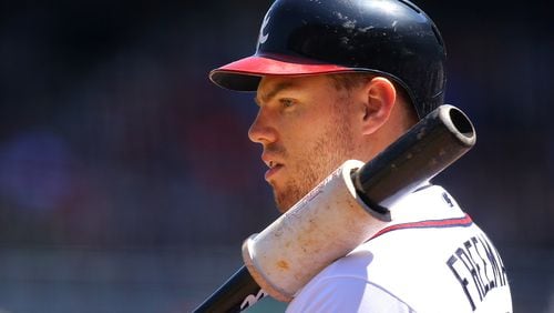 Braves first baseman Freddie Freeman has contemplated a move to third base.