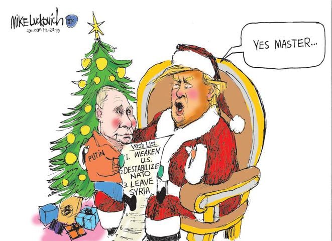 Mike Luckovich starts his Round File for December 2018