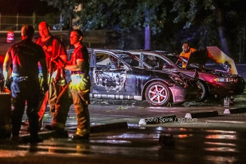 Two cars were burned at Shoal Creek Park in  Decatur.