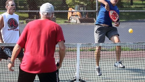 Alpharetta will convert two tennis courts at North Park into courts for pickleball. According to a 2017 study, 2.82 million people played the sport last year.