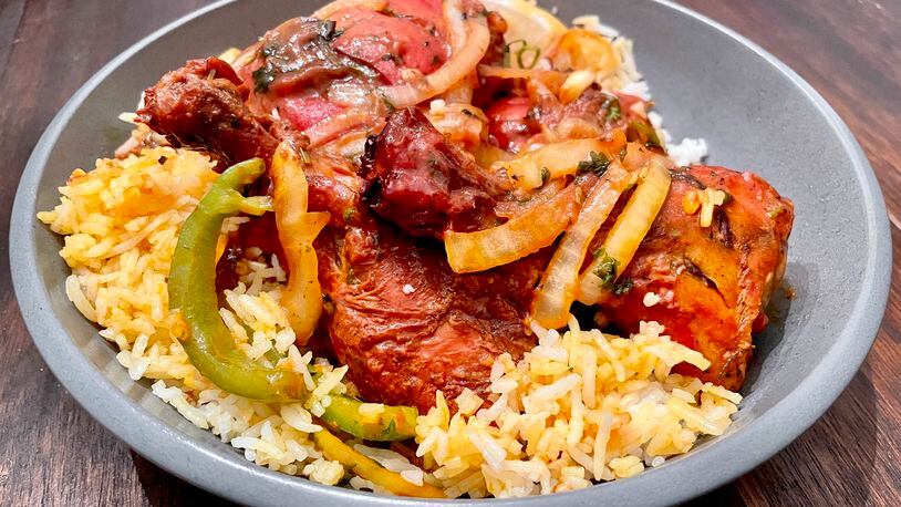 The chicken tandoori at Raduni Indian Cuisine has a rich, complex flavor. Angela Hansberger for The Atlanta Journal-Constitution