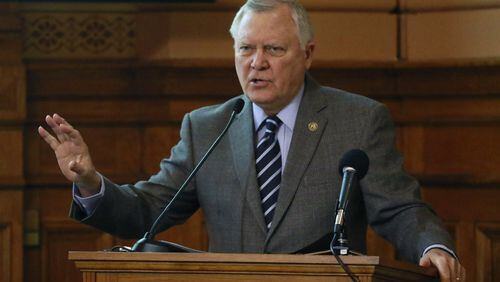 Jan. 17, 2017 - Atlanta - Georgia Governor Nathan Deal made his budget address before the joint appropriations committee as House and Senate budget hearings opened for the 2017 session. BOB ANDRES /BANDRES@AJC.COM