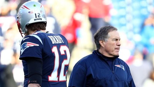 Quarterback Tom Brady and coach Bill Belichick will try to win their sixth Super Bowl together Sunday against Philadelphia.