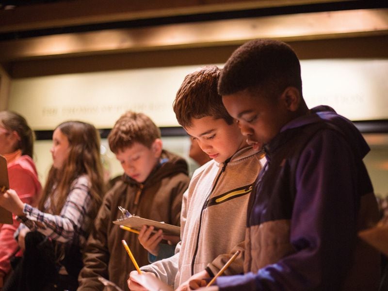 Students tour “The Price of Freedom: Causes and Consequences of the Civil War” exhibition at the Atlanta History Center. The  museum on West Paces Ferry road hosted 30,389 students on school tours during fiscal 2017, helping make progress on diversity and inclusion initiatives called for in its Strategic Plan.Contributed by Atlanta History Center