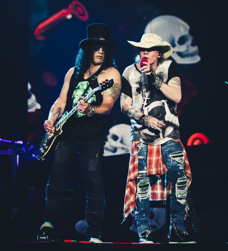 The big news of the tour? Axl and Slash together again. Photo: Katarina Benzova