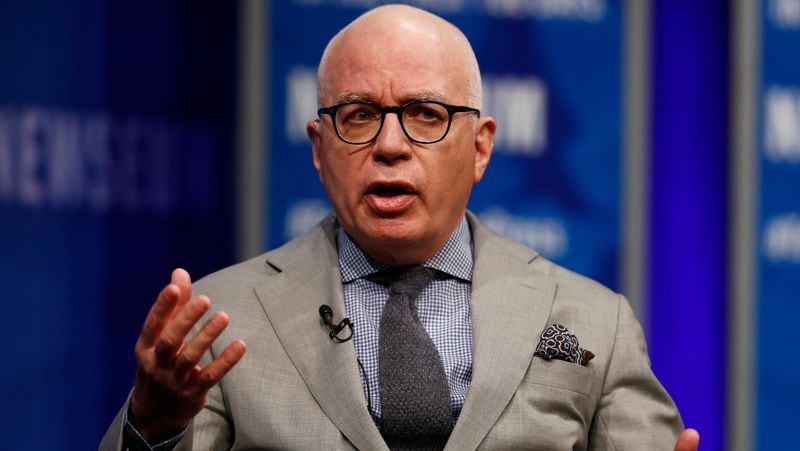 In this April 12, 2017, file photo, Michael Wolff of The Hollywood Reporter speaks at the Newseum in Washington.
 (AP Photo/Carolyn Kaster, File)