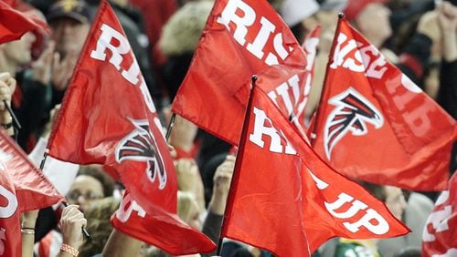 Falcons have been playing football in Atlanta for 50 seasons. (Curtis Compton/AJC)
