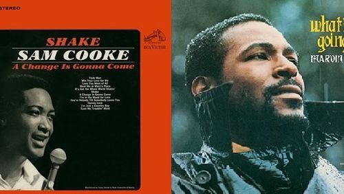 The music of Sam Cooke and Marvin Gaye.