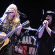 Nancy Wilson (left) and Ann Wilson of Heart perform at the eighth annual MusiCares MAP Fund Benefit Concert in 2012 in Los Angeles.